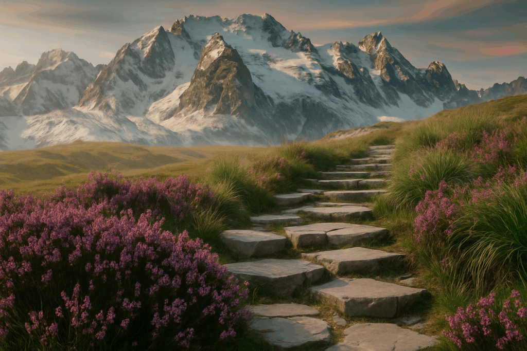 Path leading into the mountains