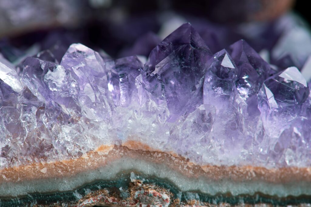 purple crystals