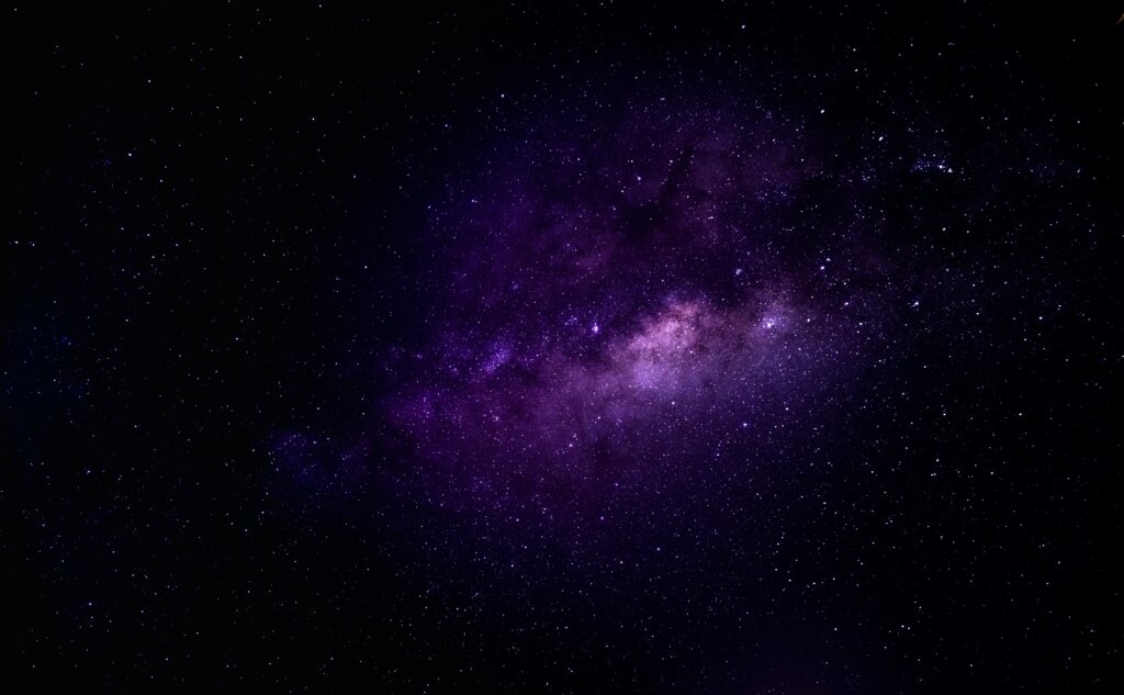 purple night sky